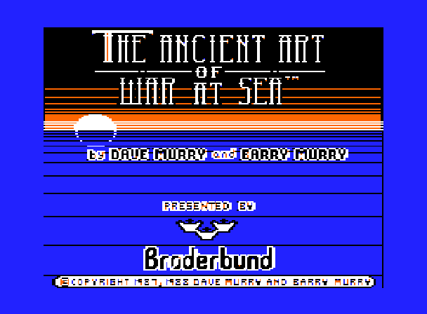 The Ancient Art of War At Sea Title Screen